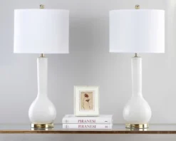 Mae Long Neck Ceramic Table Lamp (Set Of 2) - Safavieh
