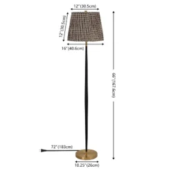 Carlyle 64" Floor Lamp - FLL4147 - Black/Brass - Safavieh -Lighting Store GUEST c63567de 6311 454c 8744 bd47a6d18cea