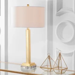Perri Table Lamp (Set Of 2) - 30 Inch Height - LIT4378 - Gold/Off White - Safavieh -Lighting Store GUEST c6937810 0de9 41d9 abb7 dde16fa5d598