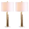 (Set Of 2) 32" Hopper Table Lamp Brass Gold (Includes LED Light Bulb) - Safavieh -Lighting Store GUEST c75bbaf6 e002 49c2 a306 28f3b14e2572