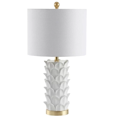 Nico Table Lamp (Set Of 2) - 25 Inch Height - TBL4116 - White/Gold - Safavieh 5 Nico Table Lamp (Set Of 2) - 25 Inch Height - TBL4116 - White/Gold - Safavieh - Image 3