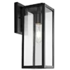 Norsan Outdoor Wall Lantern - PLT4006 - Clear/Black - Safavieh