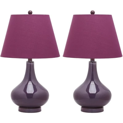 Amy Gourd Glass Table Lamp (Set Of 2) - 24" Height - LIT4087 - Safavieh 8 Amy Gourd Glass Table Lamp (Set Of 2) - 24" Height - LIT4087 - Safavieh - Image 6