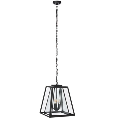 Rydler 13" Outdoor Pendant - PLT7028 - Black - Safavieh 6 Rydler 13" Outdoor Pendant - PLT7028 - Black - Safavieh - Image 4