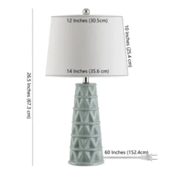 Cairo Ceramic Table Lamp - Blue - Safavieh -Lighting Store GUEST ce80045e b700 4078 be06 2fc13aa36442