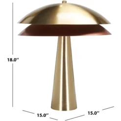 Rafaela 18" Table Lamp - TBL2033 - Brass - Safavieh -Lighting Store GUEST cf5f599b 2b6b 44f4 941f ae4bfaf099dd