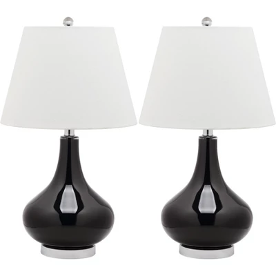 Amy Gourd Glass Table Lamp (Set Of 2) - 24" Height - LIT4087 - Safavieh 7 Amy Gourd Glass Table Lamp (Set Of 2) - 24" Height - LIT4087 - Safavieh - Image 5