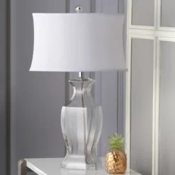 Glass Table Lamp (Set Of 2) - 28 Inch Height - LIT4068 - Clear - Safavieh -Lighting Store GUEST d35d88d7 39cc 43d0 a16a 09dfc2b08373