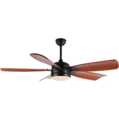 Durden Led Light 57" Ceiling Fan - CLF1029 - Black - Safavieh -Lighting Store GUEST d67e40ee 9198 4423 b638 eb2ae1f0a298