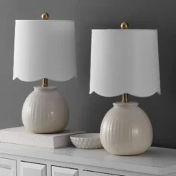 Devi 20.25" Table Lamp (Set Of 2) - TBL4631 - White - Safavieh 8 Devi 20.25" Table Lamp (Set Of 2) - TBL4631 - White - Safavieh -Lighting Store GUEST d705d883 d552 4827 a0b0 d313e446f879