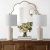 Artef Ceramic Table Lamp (Set Of 2) - Ivory - Safavieh