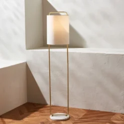 Giulia 63" Floor Lamp - FLL7006 - Gold/White Marble - Safavieh -Lighting Store GUEST dca3b903 2d12 4546 9416 108a2e630de6