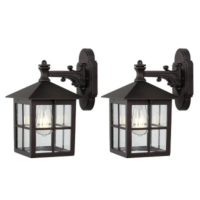 Penryn 10" Outdoor Sconce (Set Of 2) - PLT4032 - Black - Safavieh 3 Penryn 10" Outdoor Sconce (Set Of 2) - PLT4032 - Black - Safavieh