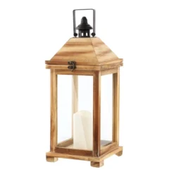 Elida 18.25" Indoor/Outdoor Lantern - PLT4081 - Light Brown - Safavieh -Lighting Store GUEST de8125f8 ed78 4aa9 a0b6 bd45821469ef