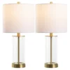 Anders 22.25" Table Lamp (Set Of 2) - TBL4620 - Clear/Brass - Safavieh -Lighting Store GUEST e2621324 f8b1 4d41 a510 239f05088562