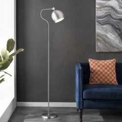 Elijah Iron Floor Lamp (Includes LED Light Bulb) Brushed Nickel - Safavieh 7 Elijah Iron Floor Lamp (Includes LED Light Bulb) Brushed Nickel - Safavieh -Lighting Store GUEST e2755cd5 9c40 438b 8722 8709381124b8