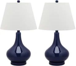 Amy Gourd Glass Table Lamp (Set Of 2) - 24" Height - LIT4087 - Safavieh 24 Amy Gourd Glass Table Lamp (Set Of 2) - 24" Height - LIT4087 - Safavieh -Lighting Store GUEST e88f5d54 b5ad 43a6 b2bd d4583558d338