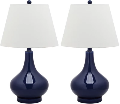 Amy Gourd Glass Table Lamp (Set Of 2) - 24" Height - LIT4087 - Safavieh 11 Amy Gourd Glass Table Lamp (Set Of 2) - 24" Height - LIT4087 - Safavieh - Image 9