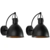 Priestly 7.87" Outdoor Sconce (Set Of 2) - PLT7020 - Black - Safavieh -Lighting Store GUEST e8b65245 e144 46f4 833f 9813e666ff72