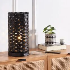 Kirin Table Lamp W/ USB Port - 15 Inch Height - TBL9012 - Safavieh -Lighting Store GUEST eb8e9cf5 1617 4f02 8f5f 84548c1bd424