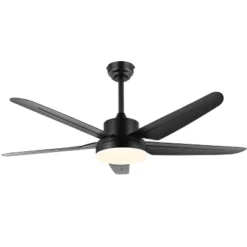 Melesa Led Light 52" Ceiling Fan - CLF1027 - Black - Safavieh -Lighting Store GUEST ed520058 5f3f 45c6 8630 2b0a4d62ee6a