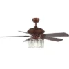 Laurila 3 Light 52" Ceiling Fan - CLF1025 - Rust - Safavieh -Lighting Store GUEST ee8b97a3 1a10 4c9f 8cd2 75adb01574ef