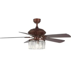 Lighting Store 17 Laurila 3 Light 52" Ceiling Fan - CLF1025 - Rust - Safavieh