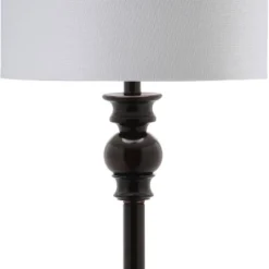 Alphie Floor Lamp - LIT4344 - Ebony - Safavieh -Lighting Store GUEST f02a5aac 2e5f 4e00 8f01 c556a60f8c48
