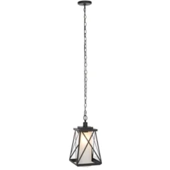 Lighting Store 25 Braith 9.1" Outdoor Pendant - PLT7011 - Black - Safavieh