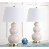 Set Of 2 Pamela Triple Gourd Lamp (Includes LED Light Bulb) Light Gray - Safavieh 2 Set Of 2 Pamela Triple Gourd Lamp (Includes LED Light Bulb) Light Gray - Safavieh -Lighting Store GUEST f3101f9a 5277 4fa5 957c b6b40c17dcdc