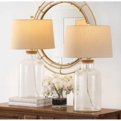 Caden Table Lamp (Set Of 2) - 27.5 Inch Height - TBL4308 - Clear - Safavieh -Lighting Store GUEST f4190cc5 2d34 4740 92e1 6849be313f56