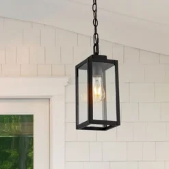 Clemens 5" Outdoor Pendant - PLT4019 - Black - Safavieh -Lighting Store GUEST f4ed247d 872f 47f1 828a 6461dc56dd03
