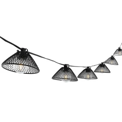 Junia LED Outdoor String Lights - 120" - 10 Light - PLT4048 - Black - Safavieh 2 Junia LED Outdoor String Lights - 120" - 10 Light - PLT4048 - Black - Safavieh