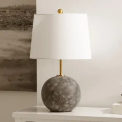 Cla Table Lamp - 23.5 Inch Height - TBL4592 - Grey Washed/Brass - Safavieh -Lighting Store GUEST fafa0baf 9d0a 411b 91ed 44706852fdf3