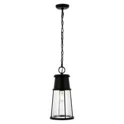 Laela 8.4" Outdoor Pendant - PLT4035 - Black - Safavieh