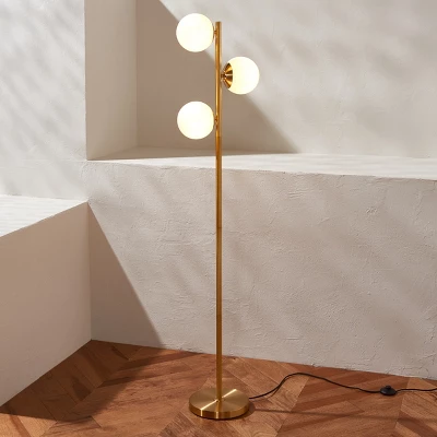 Devlyn 3 Light 62" Floor Lamp - FLL4104 - Gold - Safavieh 9 Devlyn 3 Light 62" Floor Lamp - FLL4104 - Gold - Safavieh - Image 7